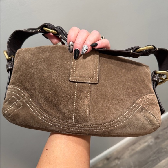 Coach legacy soho Suede Buckle Shoulder Bag in Brown vintage - Picture 4 of 7